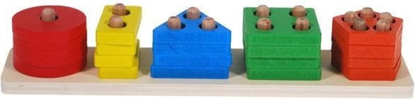 Lojë druri NEXT për fëmijë, 30x7x5.5cm, shumëngjyrëshe