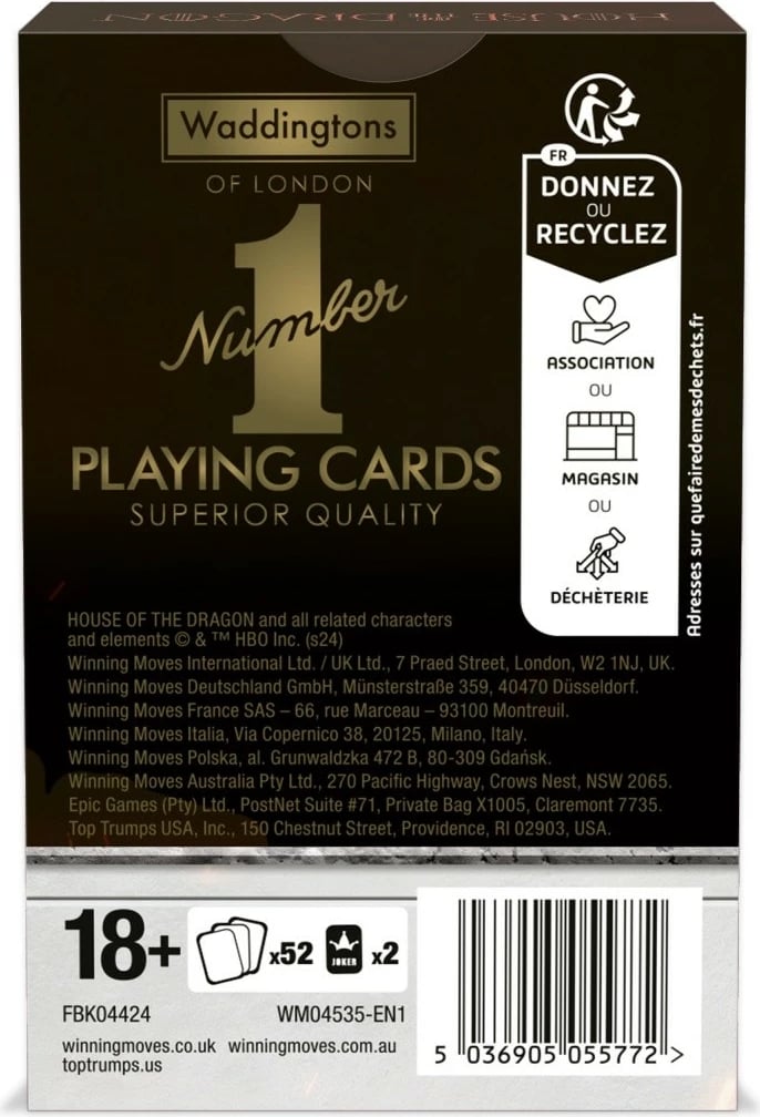 Letra loje Waddingtons House of the Dragon, 52+2 copë