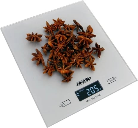 Peshore kuzhine, Adler MS 3145, 5kg/5000ml, ndarje 1g, ekran LCD me ndriçim, gri