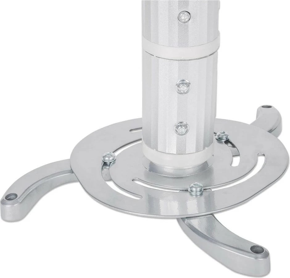 Mbajtës projektori MANHATTAN universal, tavan, rrotullim 360°, lartësi 13-106cm, 10kg, argjend