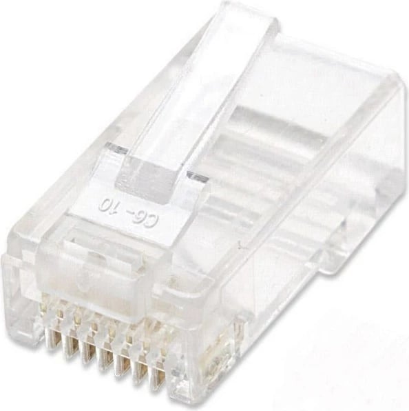 Priza RJ45 Intellinet, Cat6, 100 copë, ngjyrë ari
