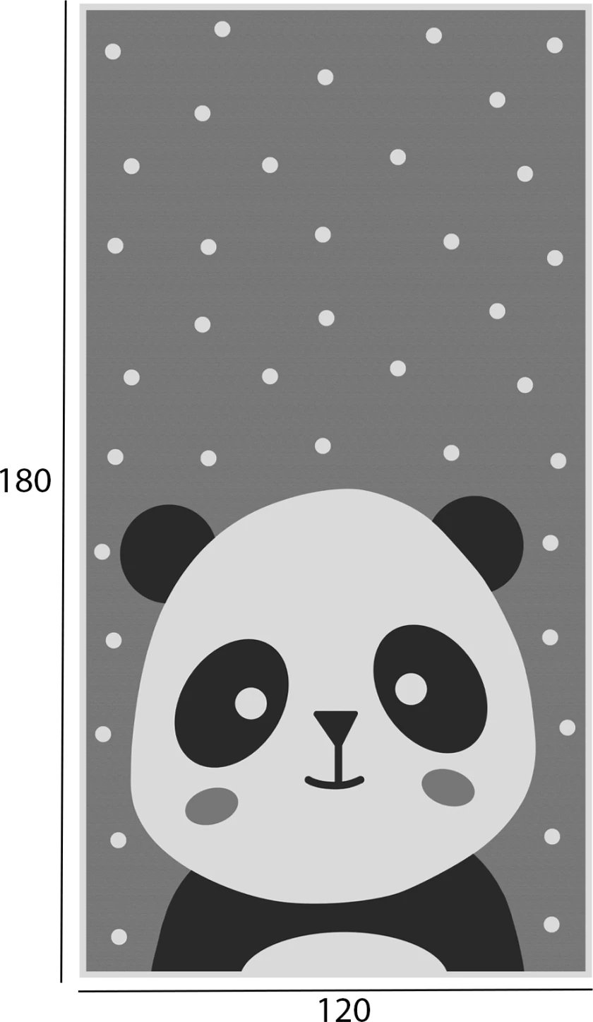 Qilim për fëmijë me panda,  FH7679.14, 120x180cm