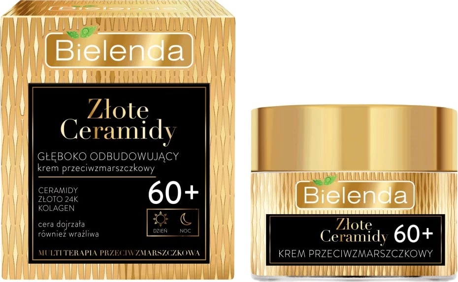 Krem kundër rrudhave për fytyrë për femra Bielenda Golden Ceramides Deep Reconstruction, 50ml