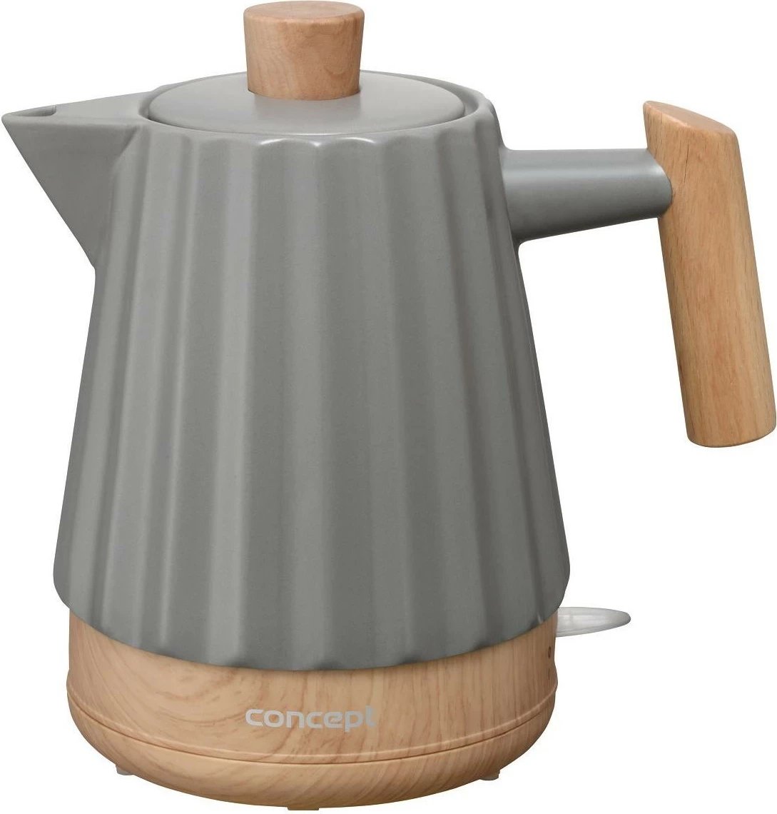 Çajnik elektrik Concept RK009, 1.5L, 1500W, keramik, gri