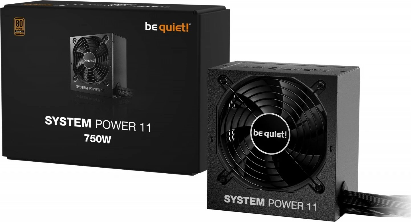 Kasë be quiet! System Power 11, 750W, 80 PLUS Bronze, e zezë