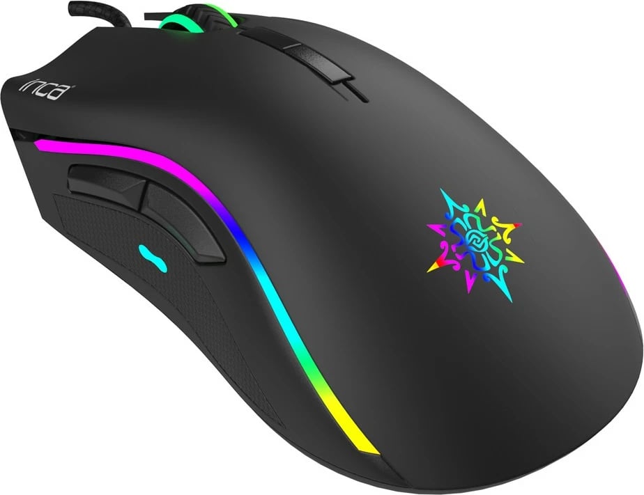 Maus gaming Inca IMG-349, 6400 DPI, 7 butona, RGB, i zi