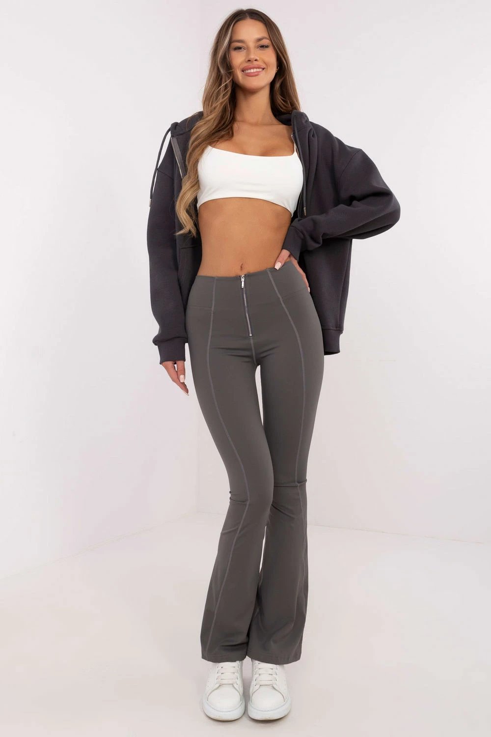 Leggings për femra NM 204419, gri