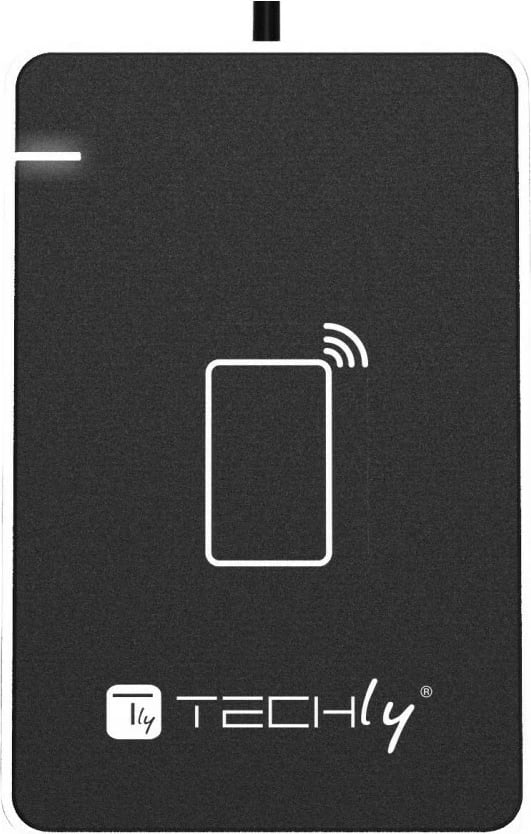 Lexues kartelash NFC RFID Techly 367324, USB 2.0, Zi