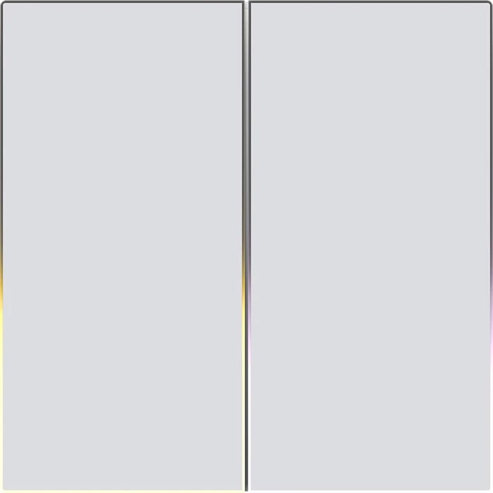 Switch i mençur dritash, Avatto, TS60-EU-W2, 2-kanal, Wi‑Fi 2.4 GHz, panel prekës 80×80 mm, bardhë