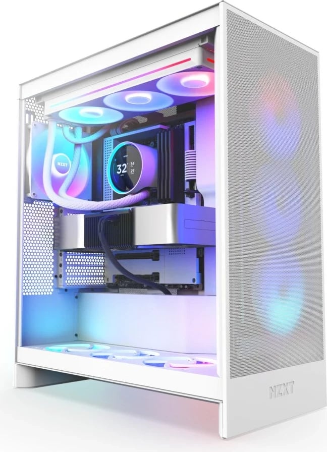 Ftohës me lëng për procesor NZXT Kraken Elite 360 RGB, 12 cm, i bardhë