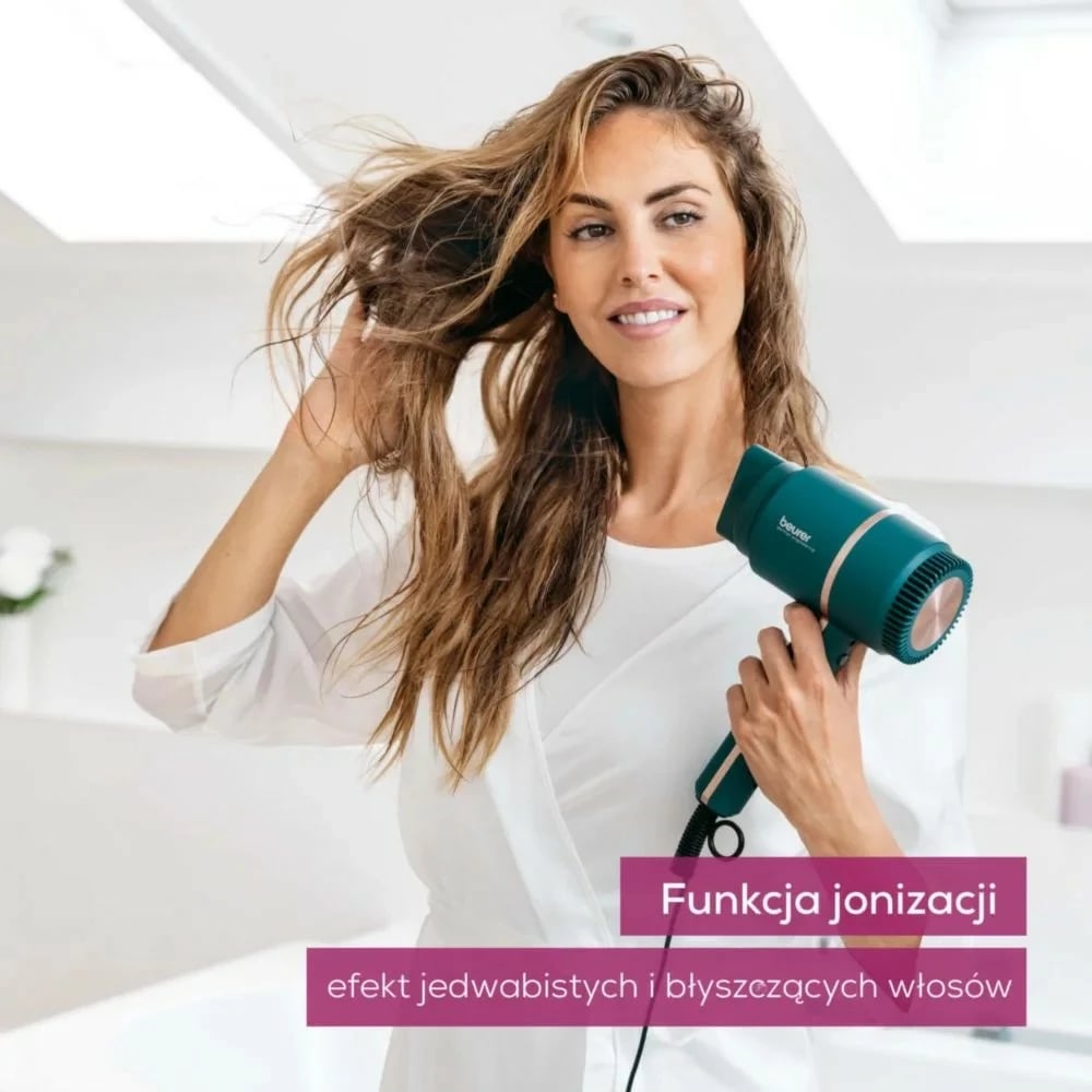 Tharëse flokësh Beurer HC35 Ocean, 2000 W, 3 nivele, jonizim, Kaltër-turkeze Tharëse flokësh Beurer HC35 Ocean, 2000 W, 3 nivele, jonizim, Kaltër-turkeze