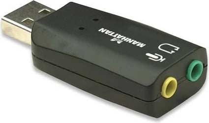 Kartë zanore USB Manhattan 150859, 5.1 kanale, e zezë