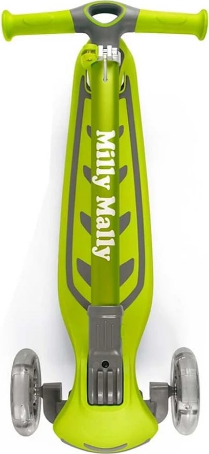 Trotinet për fëmijë, Milly Mally Boogie, 3 rrota, timon me rregullim 3-sh, rrota me drita LED, ngarkesë deri 50 kg, blu