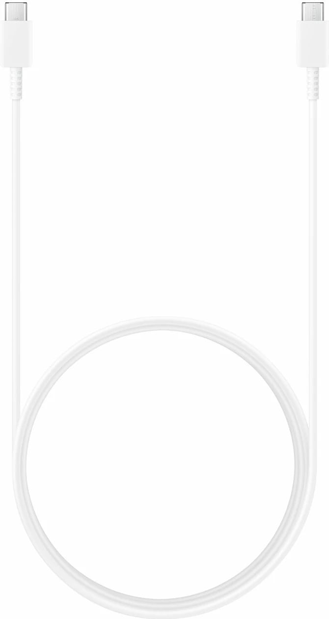 Kabllo USB-C në USB-C Samsung EP-DX310JWEGEU, 1.8m, 3A, Bardhë