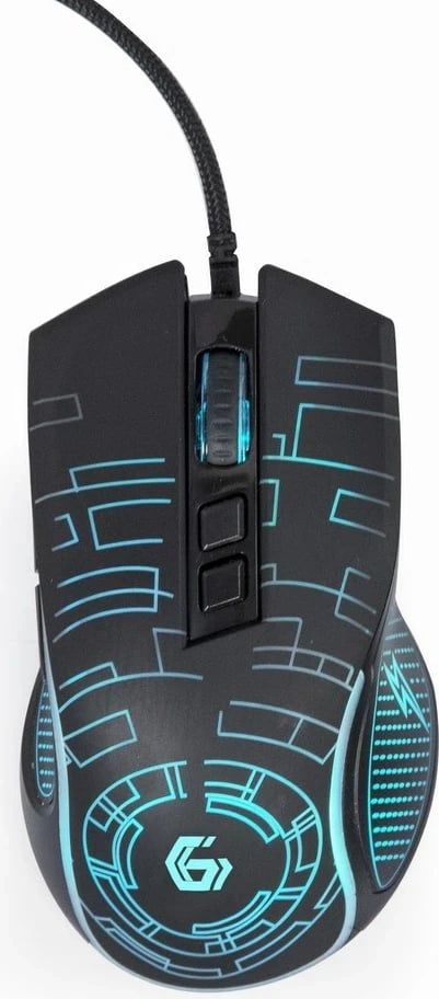 Maus për gaming Gembird MUSG-RGB-01, i zi