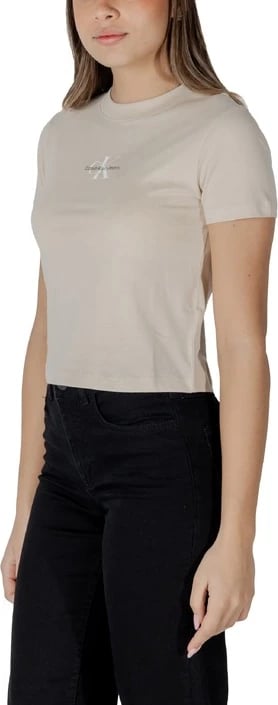 Maicë për femra Calvin Klein Jeans, bezhë