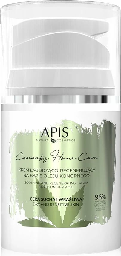 Krem për fytyrë për femra APIS Cannabis Home Care me vaj kërpi, 50ml