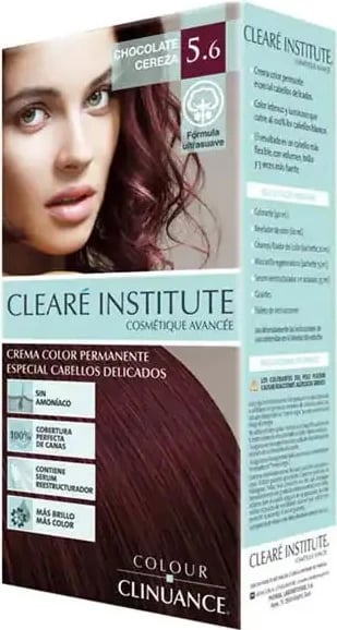 Ngjyrë për flokë unisex CLEARÉ INSTITUTE Colour Clinuance 5.6, çokollatë qershi