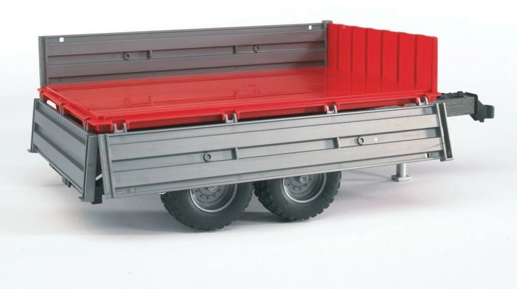 Rimorkio lodër BRUDER BR-02019, plastikë, 1:16, kuqe/argjendtë