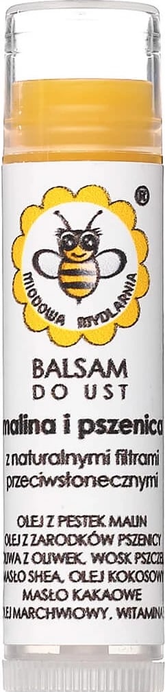 Balsam për buzë Miodowa Mydlarnia Raspberry and Wheat për femra 4.5ml