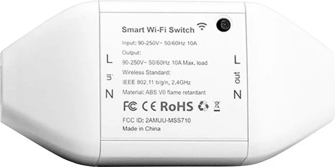 Switch smart Wi-Fi Meross MSS710HK, HomeKit, i bardhë