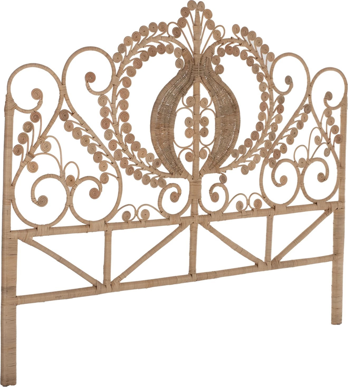 Kokë krevati të bërë nga rattan për përdorim profesional 160cm.FH9358