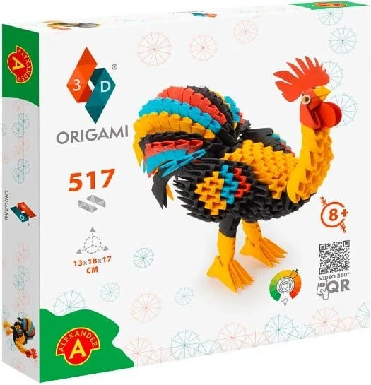 Set origami 3D Alexander 2574, gjel, 517 pjesë, shumëngjyrësh
