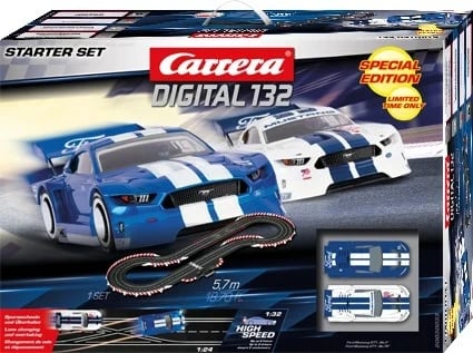Set garash me makina RC Carrera DIGITAL 132 Start-Set, 1:32, e zezë