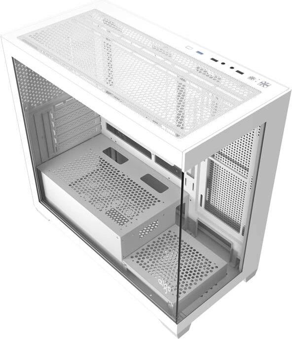 Kasë Darkflash C218M me 6 ventilatorë ARGB, e bardhë