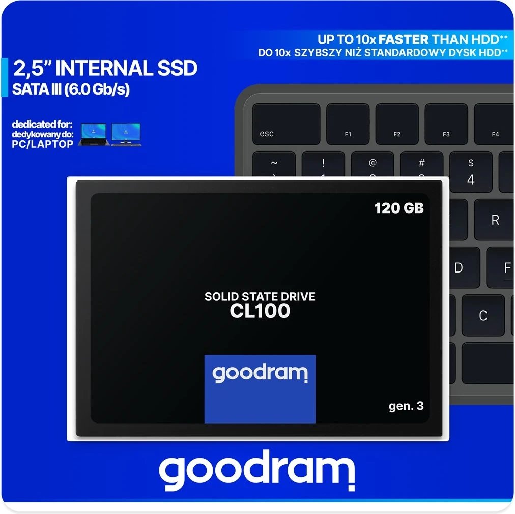 Disk SSD Goodram CL100 Gen 3, 2.5", 120GB