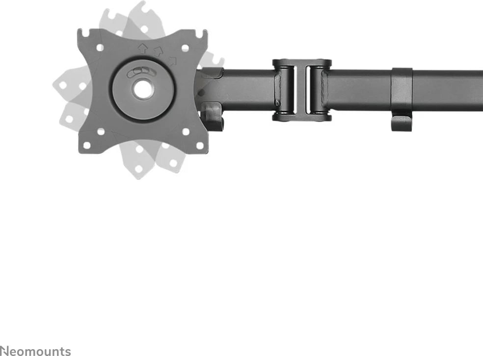 Krah monitori Neomounts NM-D135BLACK, për tavolinë, 10-27 inç, rregullim lartësie, ngjyrë e zezë