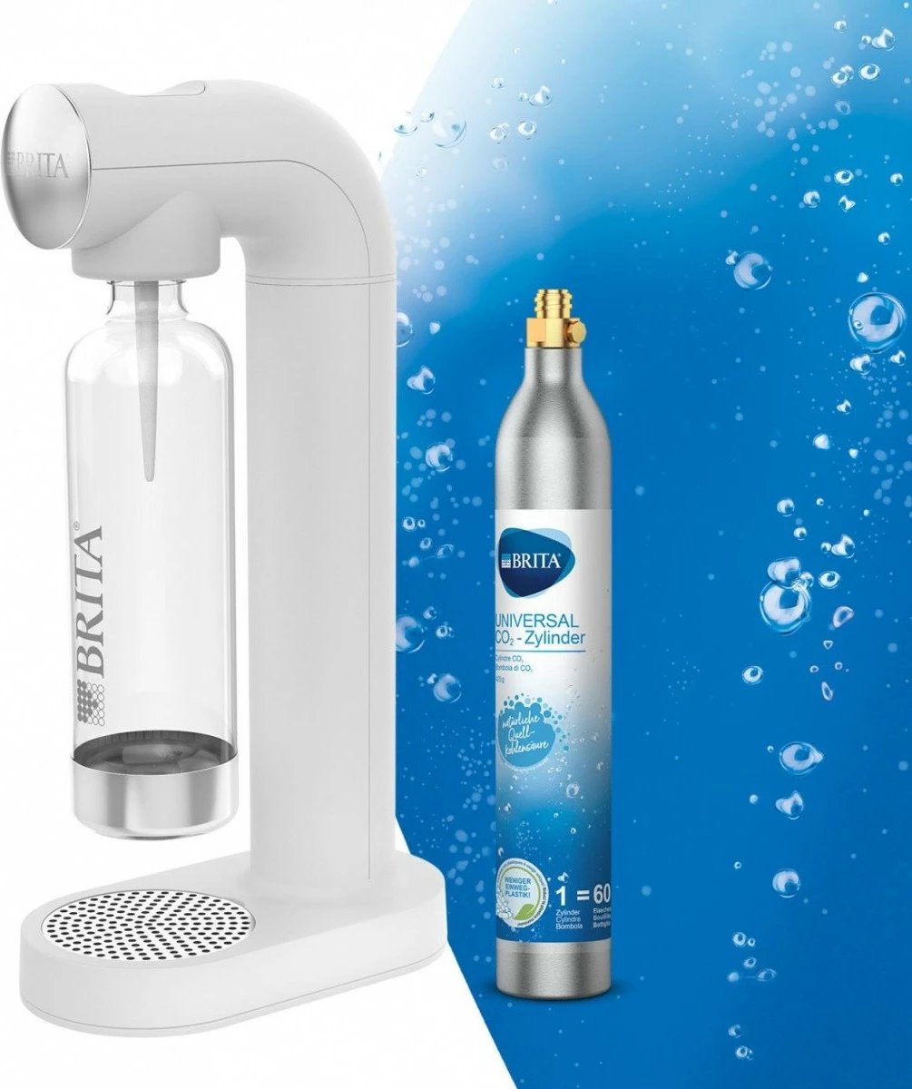 Saturator uji Brita sodaONE, plastikë, 1L, i bardhë, me cilindër CO2 dhe shishe PET Saturator uji Brita sodaONE, plastikë, 1L, i bardhë, me cilindër CO2 dhe shishe PET