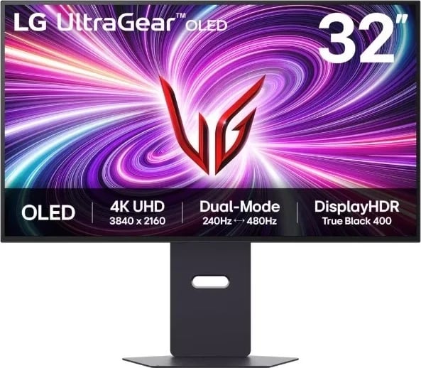 Monitor LG 32GS95UV-B, 32", 4K UHD, OLED, 240Hz/480Hz, i zi