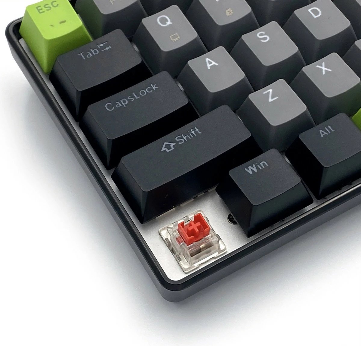 Tastierë mekanike gaming Media-Tech Red Core MX60 MT1260 60% USB-C me RGB, e zezë/gri/e gjelbër