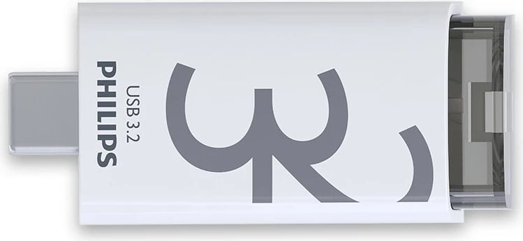 USB stick Philips Click Series 32GB USB 3.2, bardhë