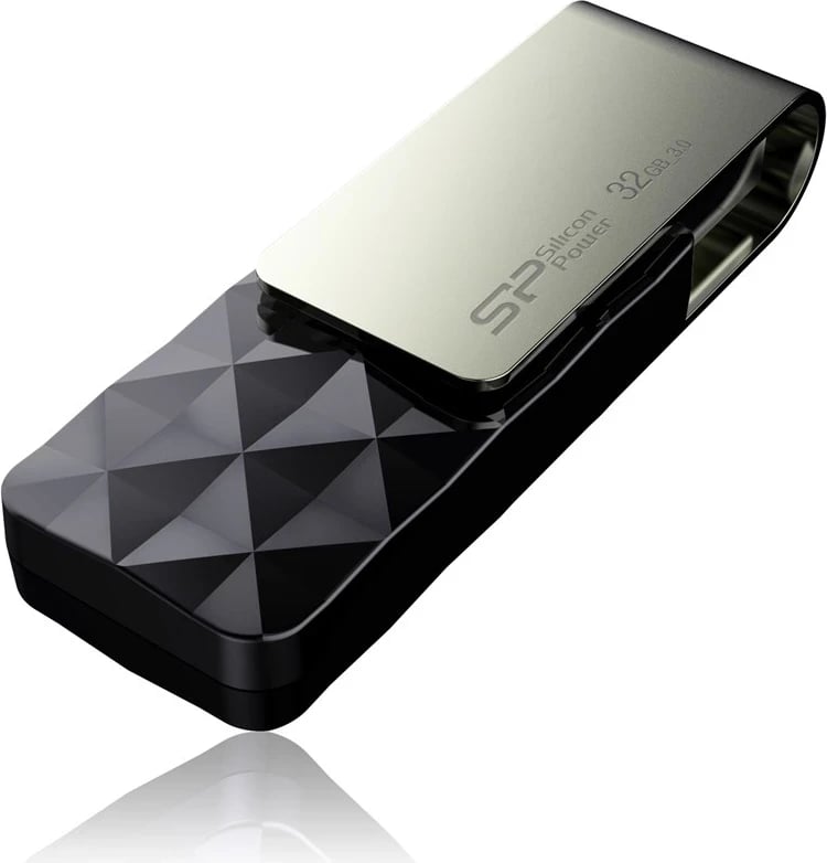 USB Silicon Power, 32 GB USB Type-A 3.0 , e zezë
