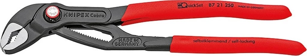 Knipex 87 21 250 kthetra, dorezë plastike, 250 mm, e kuqe