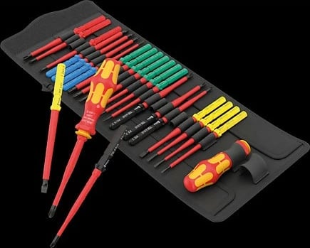 Set veglash Wera 05006617001, 26 copa, kasë bartëse, e zezë