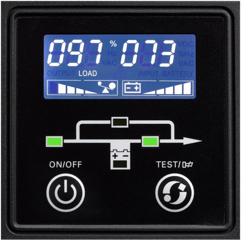 Kasë UPS Eaton 9E1000I, 1000 VA, 800 W, e zezë