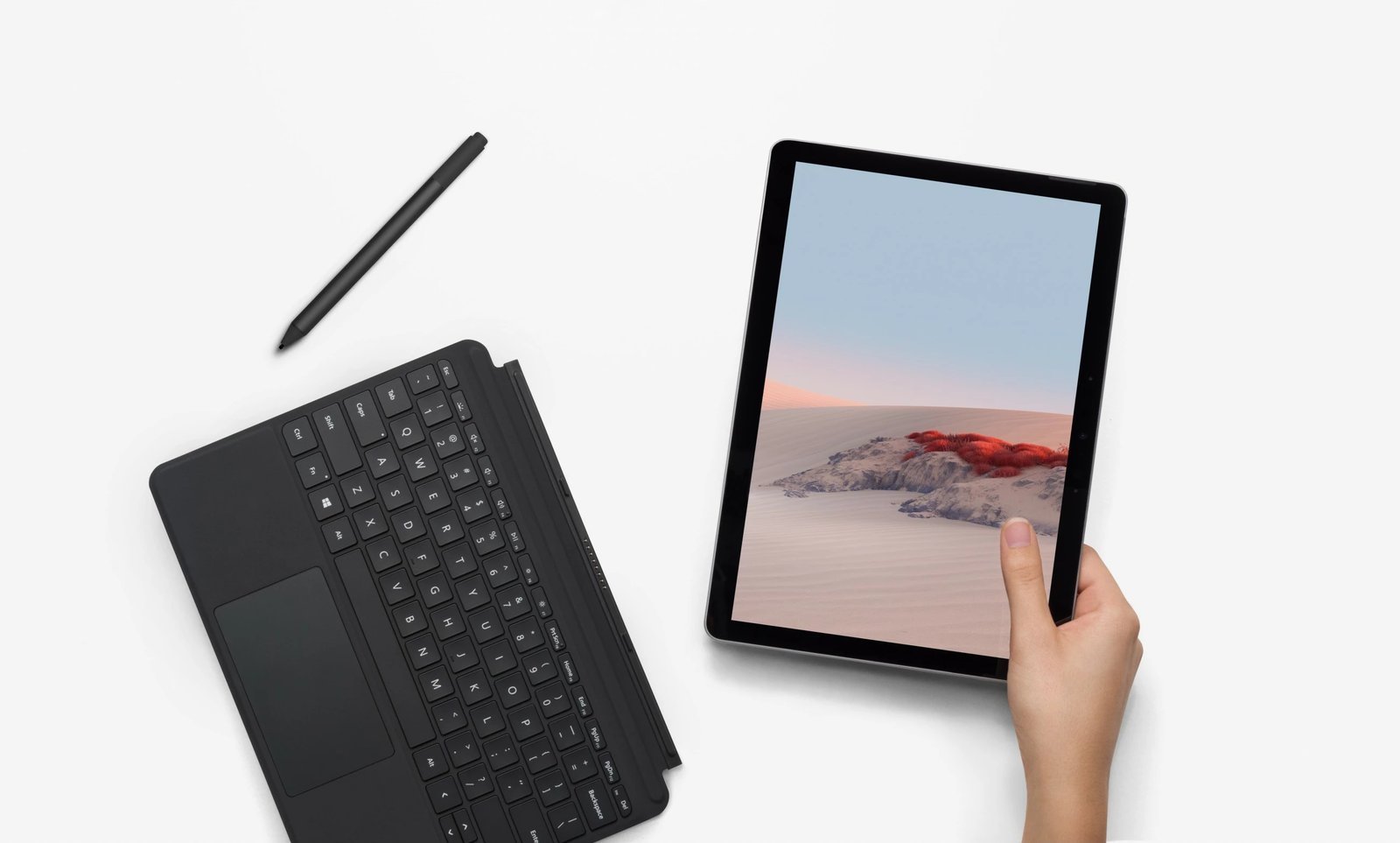 Tastierë Microsoft Surface Go Type Cover AZERTY, e zezë