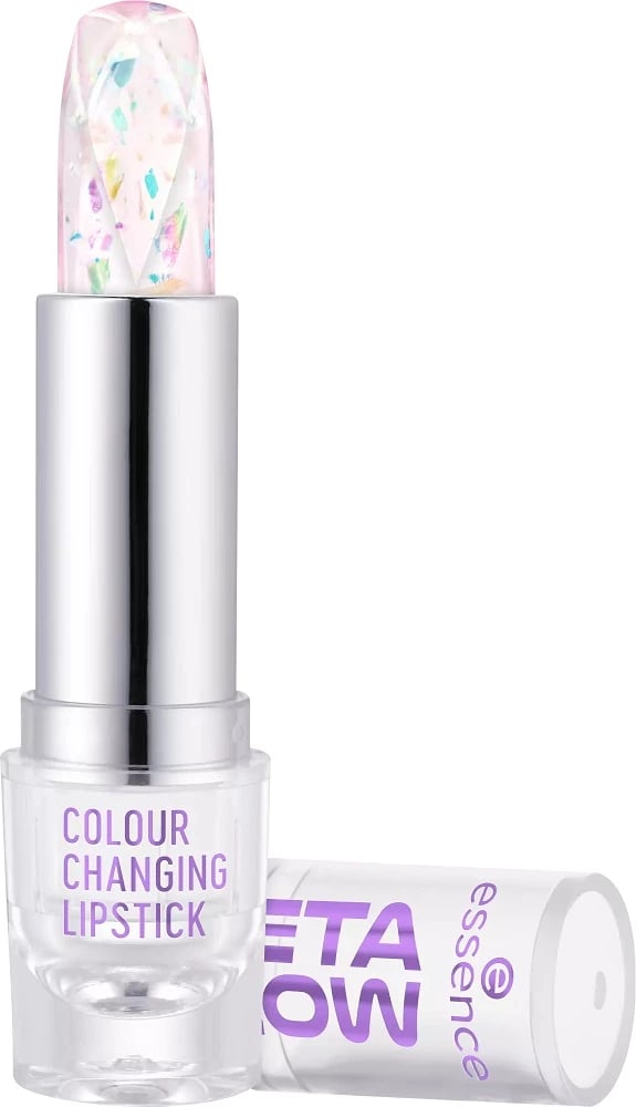 Buzëkuq për femra Essence Meta Glow Colour Changing Lipstick Soft Pink 3.4g
