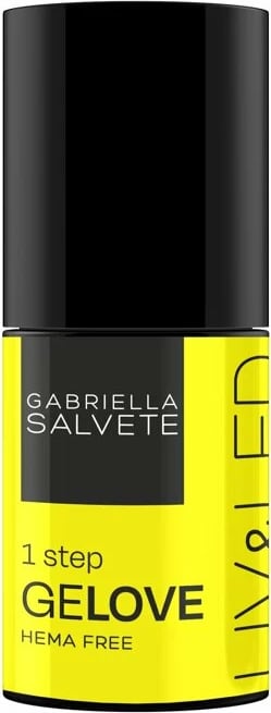 Llak për thonj Gabriella Salvete GeLove UV & LED 18 Single për femra e verdhë 8ml