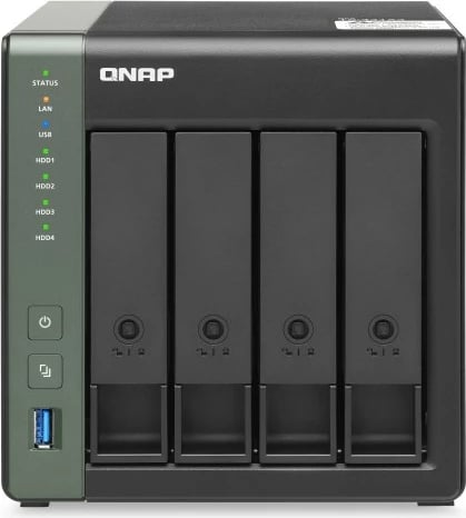 NAS QNAP TS-431X3, 4GB RAM, 4 vende, Tower, i zi