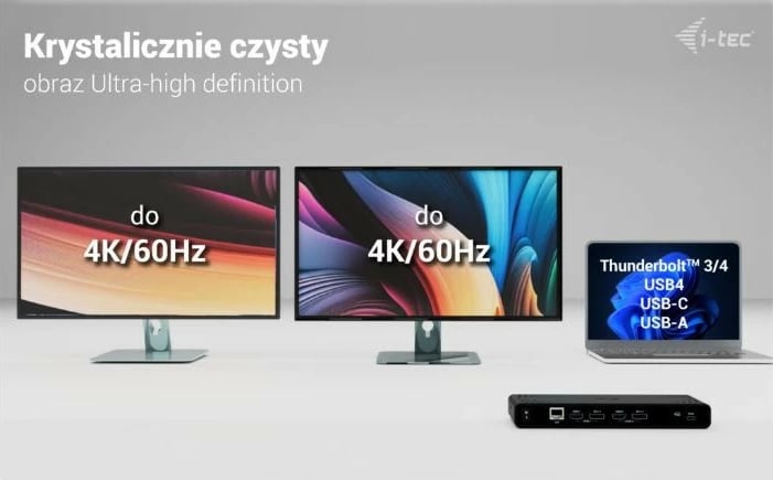 Kasë docking i-tec CADUA4KDOCKPDB, universal, 4K, Power Delivery 85W, e zezë