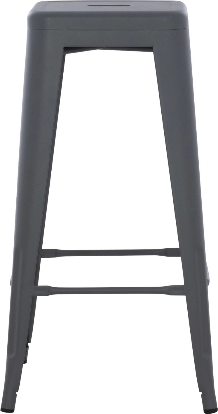Karrige për bar metalike Melita, ngjyrë gri, FH8642.10, 43x43x78 cm