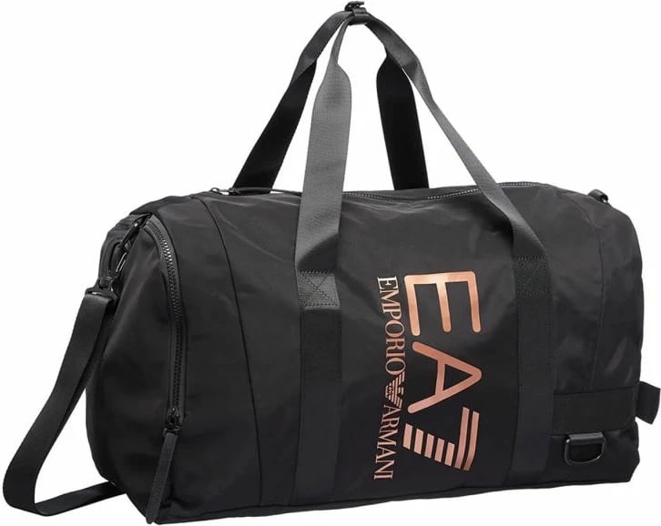 Çantë sportive EA7 Emporio Armani, e zezë dhe rozë