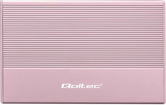 Kasë Qoltec 2.5" për SSD/HDD, USB 3.0, 2TB, Rozë