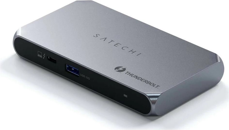 Hub Satechi Thunderbolt 4 Slim Pro, 1x USB 3.2 Gen. 2, 3x TB4, ngjyrë gri
