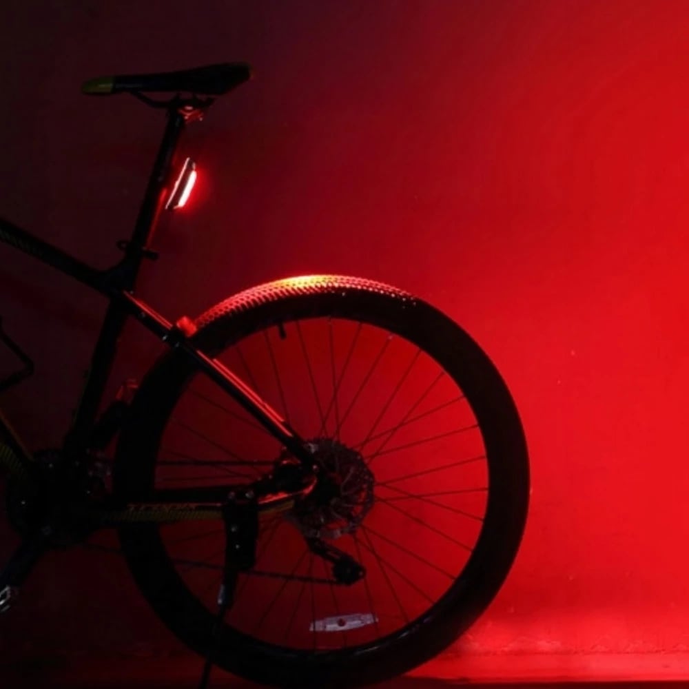 Dritë pasme biçiklete Rockbros A54BK, 100 lumens, 500 mAh, IPX5, e zezë, me kabllo micro USB