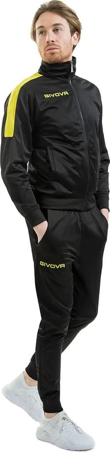 Tuta Givova Revolution TR033, E zezë-Verdhë, XS